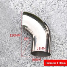 Auspuffkrümmer 1MM Wandstärke 1St 32/38 / 51MM Auspuffrohr Edelstahl 304