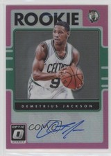 2016 Donruss Optic Rookie Signatures Pink Prizm 2/25 Demetrius Jackson Auto 4k8