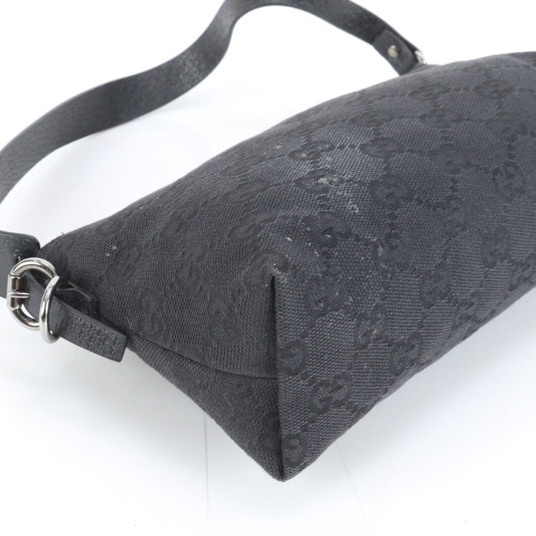 Gucci GG Canvas Leather Pouch Bag Used, 20x10x7cm, Tote, Pre-owned thumbnail 4