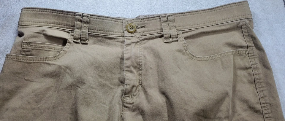 Pantalones cortos para mujer Riders By Lee talla 12M tiro medio 10" marrón. 34x8 Foto 3 de 4