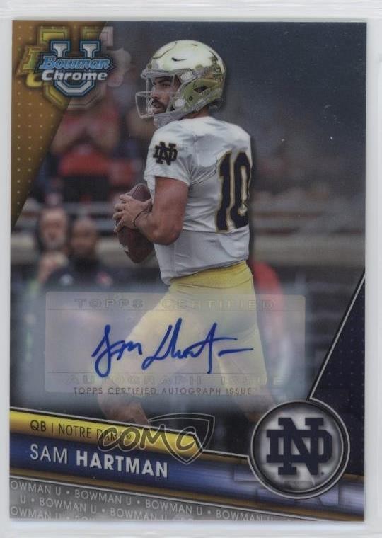 2023 Bowman U Chrome Chrome Prospect Auto Sam Hartman #165