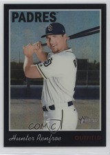 2019 Topps Heritage Chrome Black Refractor 70/70 Hunter Renfroe #THC-130 0r4