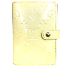 Auth Louis Vuitton Agenda PM Notebook Cover Monogram Vernis Day Planner R21010