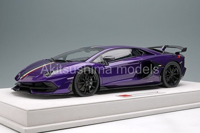Make Up EML026G 1/18 Lamborghini Aventador SVJ 2018 Nireo wheel Purple EIDOLON
