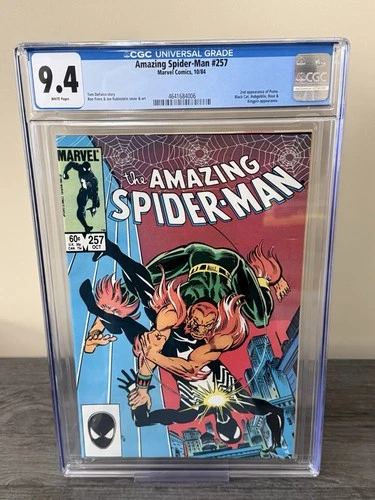 Amazing Spider-Man #257 CGC 9.4 White Pgs (Marvel 1984) 2nd Puma