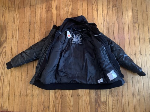 Chaqueta con Capucha Niños Pelle Pelle Cuero Negro Doble Cremallera 14/16 LEER - Imagen 8 de 20