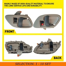 2-20 Inner Door Handles Beige Lhrh Front Fit Chevy Suburban Silverado 1995-2000