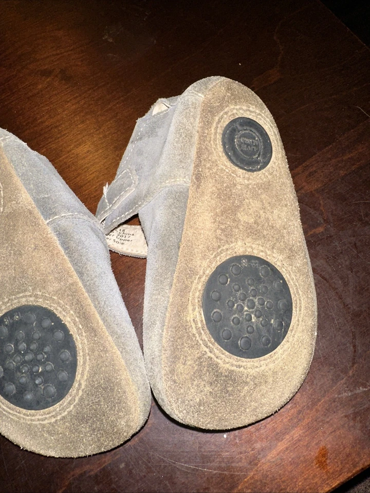 Livie and Luca Bebé Niña Niño Mary Jane Zapatos Gris Gamuza Pájaro 12-18 Meses Foto 3 de 4