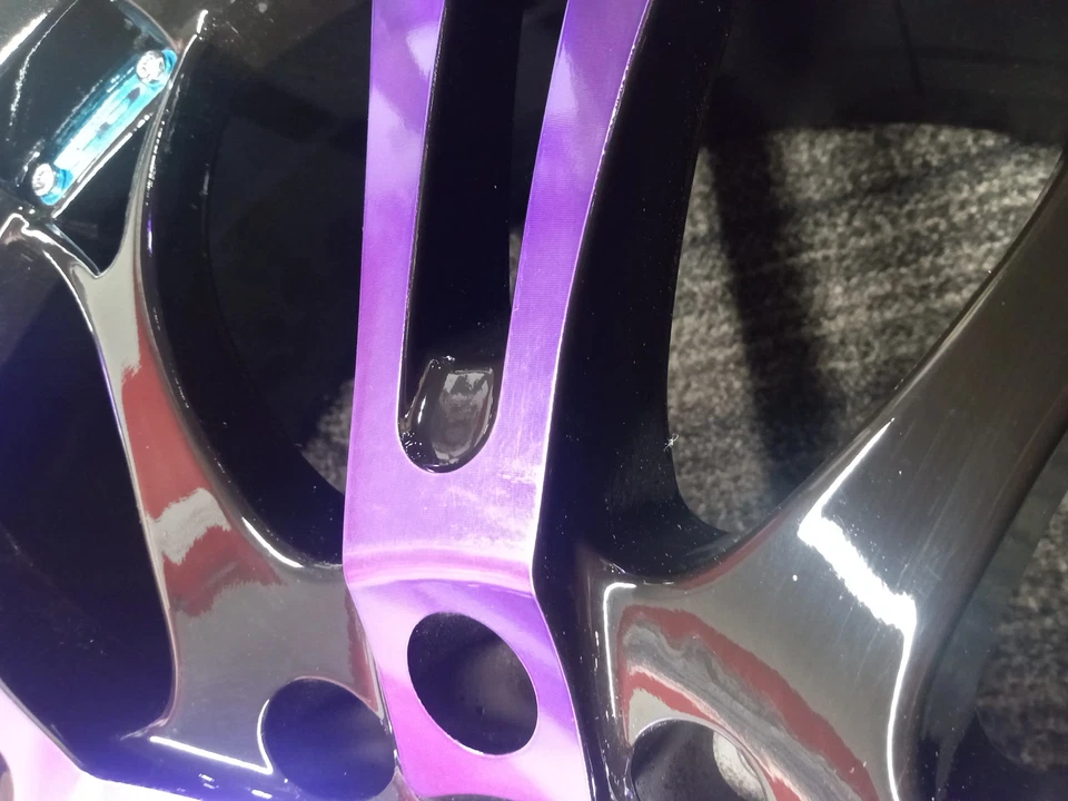 Blemished Single 20x8 Purple Wheel HD Spinout 5x115 5x120 20 Foto 3 de 4