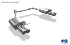 Fox Duplex Sportauspuff Skoda Octavia 1.8TSI 2.0TDI 5E ab 2013 je 2x70mm rund