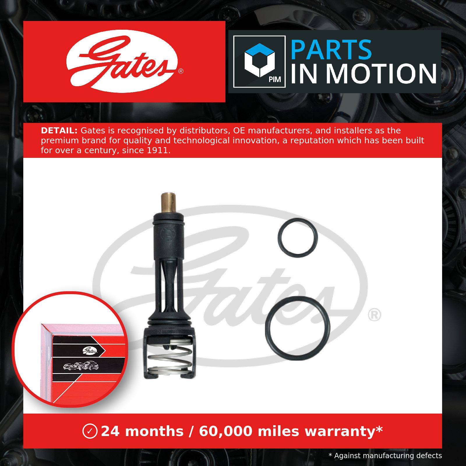 Thermostat TH606113G1 GATES for AUDI SEAT VW SKODA CUPRA - Image 10