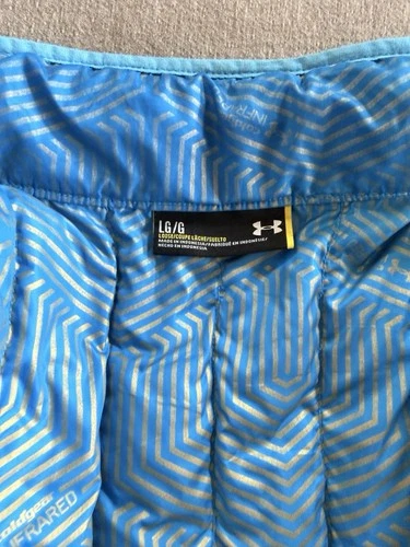 Under Armour ColdGear Infrared Puffer Jacket Mens Size Large Blue Full Zip image 4