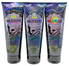 NEW Bath Body Works Lot of 3 Tubes Disney Villains Maleficent Body Cream 8 oz