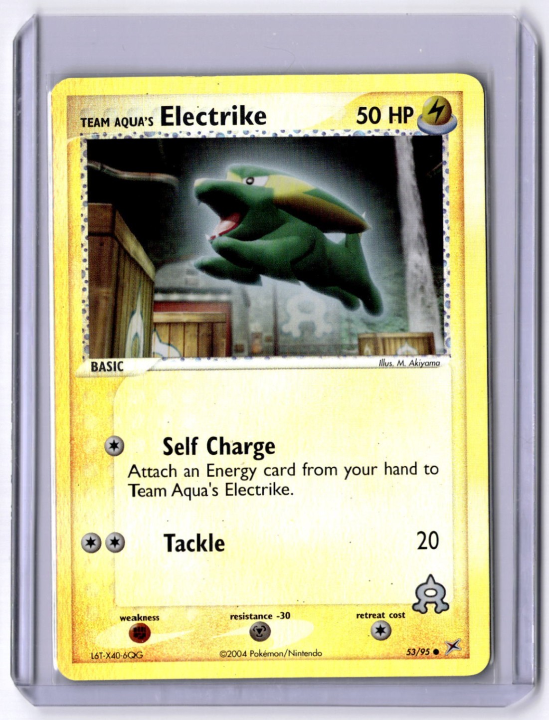 Team Aqua's Electrike - 53/95 Common Reverse Holo Team Magma vs Team Aqua NM