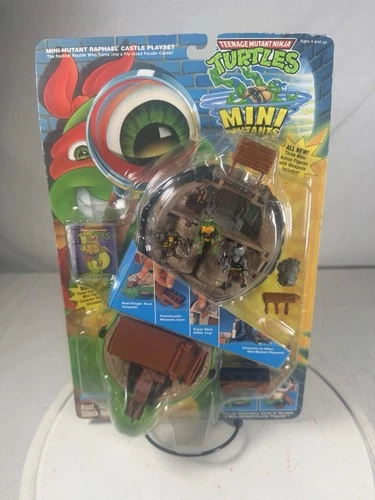 VINTAGE TMNT Mini Mutants Raphael's Castle Playset 1994 NEW IN BOX and SEALED