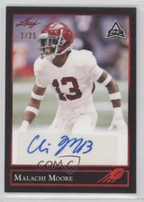 2021 Leaf Memories 1992 Base Red Spectrum 2/25 Malachi Moore #BG-MM1 Auto k4s