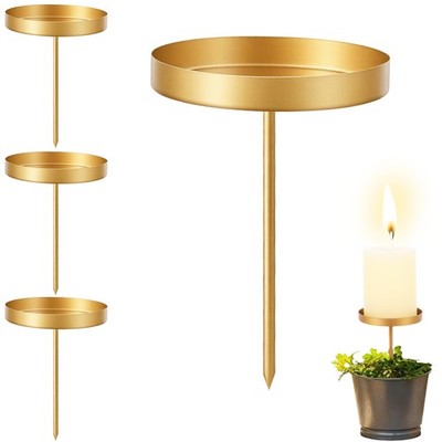 4er Adventskranz Kerzenhalter Gold Set,ø7,5cm/6,5cm/4,5cm Wählbar Metall Adve...