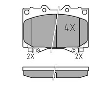 MEYLE Jeu de plaquettes de frein, frein à disque essieu avant e.a. pour LEXUS