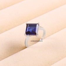 Blue Sapphire Ring, Birthstone Ring, Promise Ring, Lab Created Sapphire