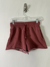Aritzia TNA Cozy Fleece Boyfriend Sweat Shorts Gym Athleisure Mauve Women s XS