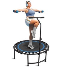 SereneLife 40"/50" Mini Trampoline for Adults - 450/550LBS Fitness Trampoline...