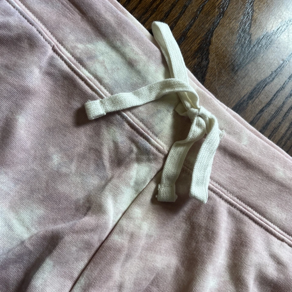 Old Navy French Terry Shorts with pink and white tie-dye pattern Women’s XL - Image 2 of 4