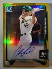 2015 Bowman Chrome Chad Pinder Auto Gold Refractor /50 #BCAP-CP Autograph