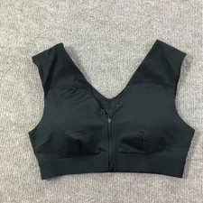 Tommie Copper Sports Bra Womens Large Zip Front Shoulder Support Activewear Gym