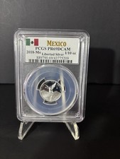 Liberated 2018 Mexico Silver 1/10 oz Coin PCGS PR69DCAM 889790.69/43775209