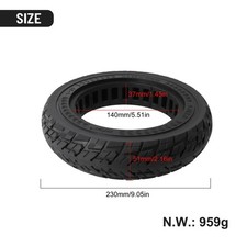 Solid Tire Gummi 9.5 Zoll Elektrische Roller Refit 8 1/2*2 Für for xiaomi for – Bild 5