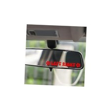3PCS Left Right Car Rearview Mirror Sticker, Auto Rear View Window Makeup Red