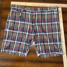 Polo Ralph Lauren Shorts Men's Size 40 India Madras Plaid Patchwork Vintage NWT