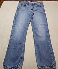 Paige Gannon Men's Jeans 32x28 Made In USA Medium Wash Elastic Cuffs Stretch