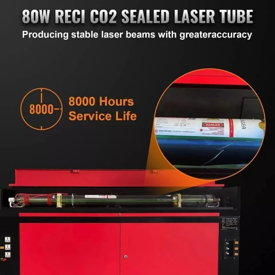 Grabadora láser SIHAO 80W CO2 20x28 máquina de corte de grabado Ruida con piezas # Foto 3 de 4