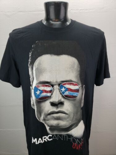 Mark Anthony Live Concert T-Shirt Mens XL Big Front Graphic Flag Glasses NWOT