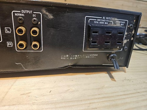 Junk Technics SU-A6 Stereo Control Amplifier Pre-Amp Audio F/S Fedex Japan - Picture 4 of 4