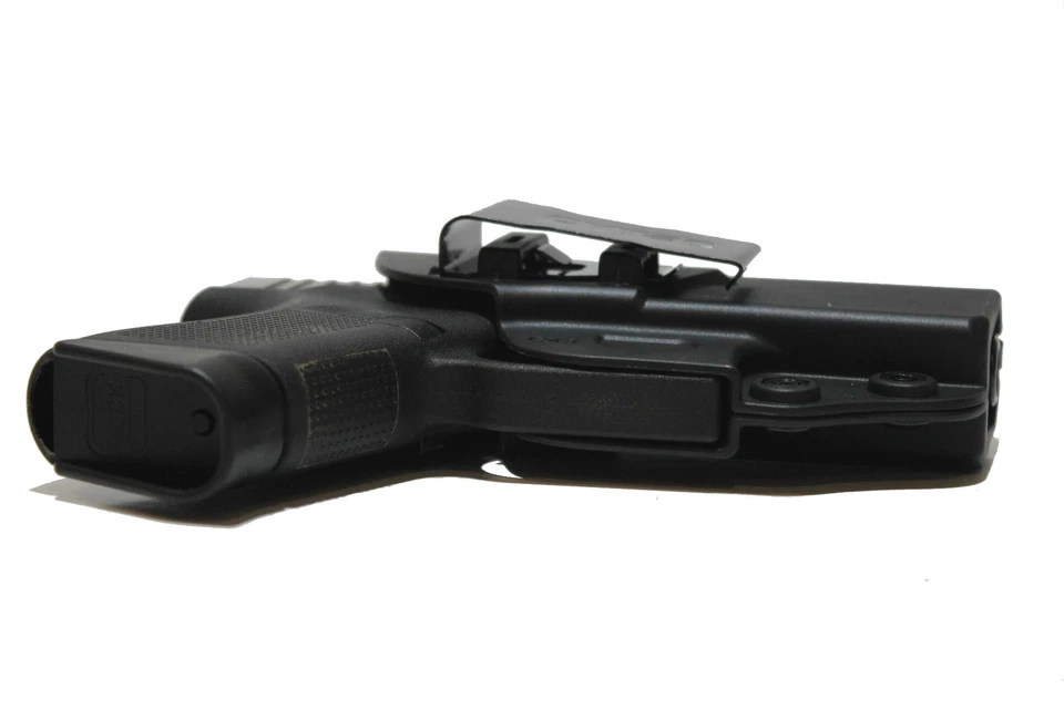 For Glock 43 (G43) 9mm Pistol - IWB Concealed Carry Gun Holster (Black Polymer) - Image 3 of 4