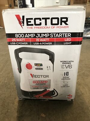 VECTOR 800 Amp Jump Starter with USB Power