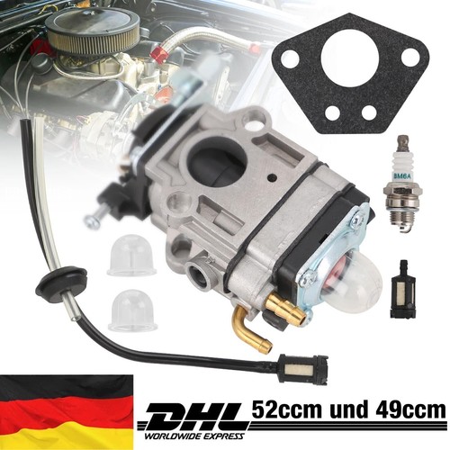 Carburettor kit for brushcutter 52cc 49cc Fuxtec Timbertech Rotfusch cutter