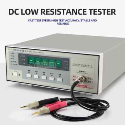 DC Low Resistance Tester Digital Megohmmeter Microohmmeter Ohmmeter Tester
