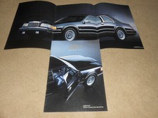 1989 Lincoln Mark Vii Brochure Big 20 Page 8.5x12 Catalog W. Paint Color Chips