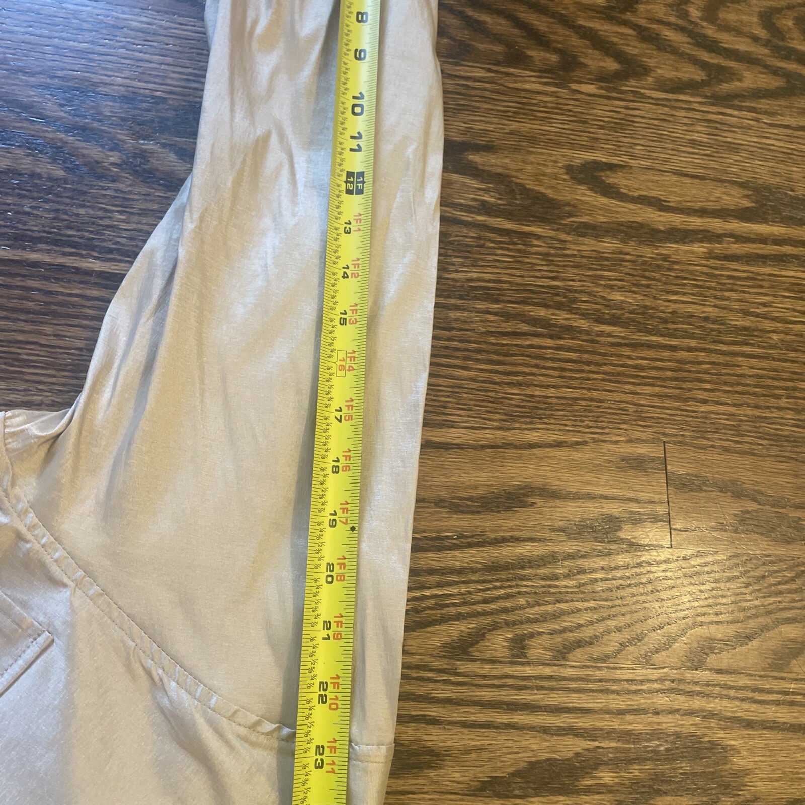 BEREK Large Gold Metallic Jacket Lightweight Zip - image 9