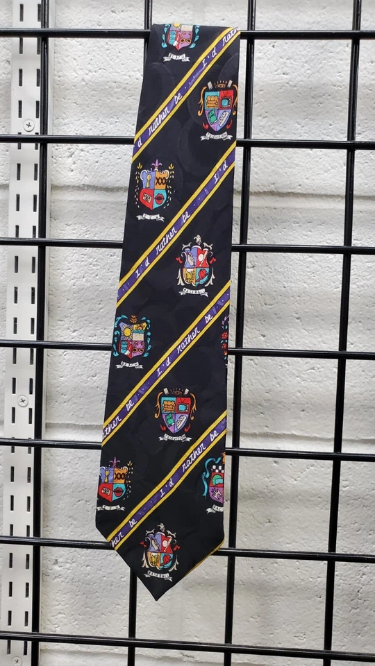 Corbata de cuello de artista 100 % seda rara firmada por Nicole Miller preferiría Foto 3 de 4