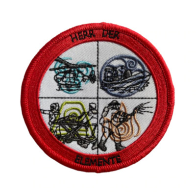 Herr der Elemente Textil Patch