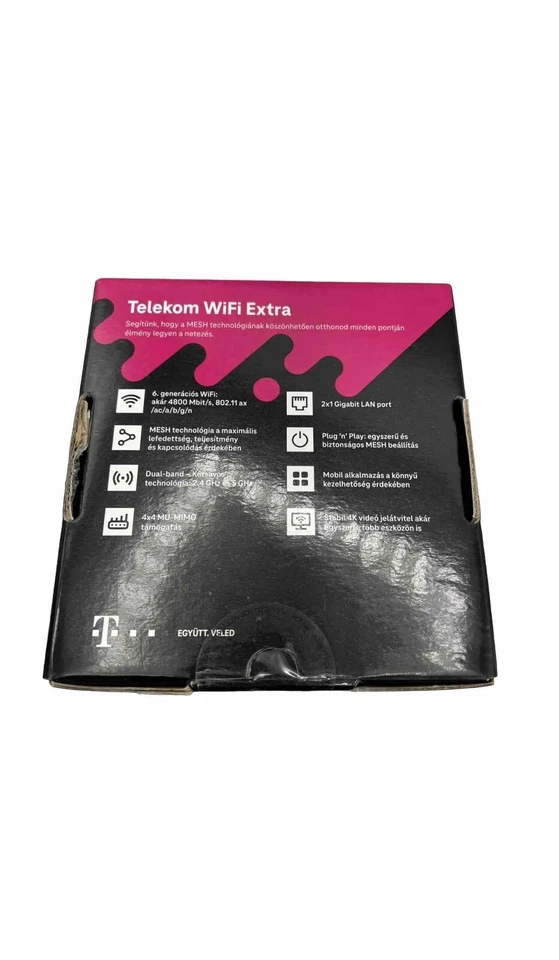 Telekom WIFI Extra KAON-AR1344E WLAN Wi-Fi6 Router Schwarz - Bild 2 von 2
