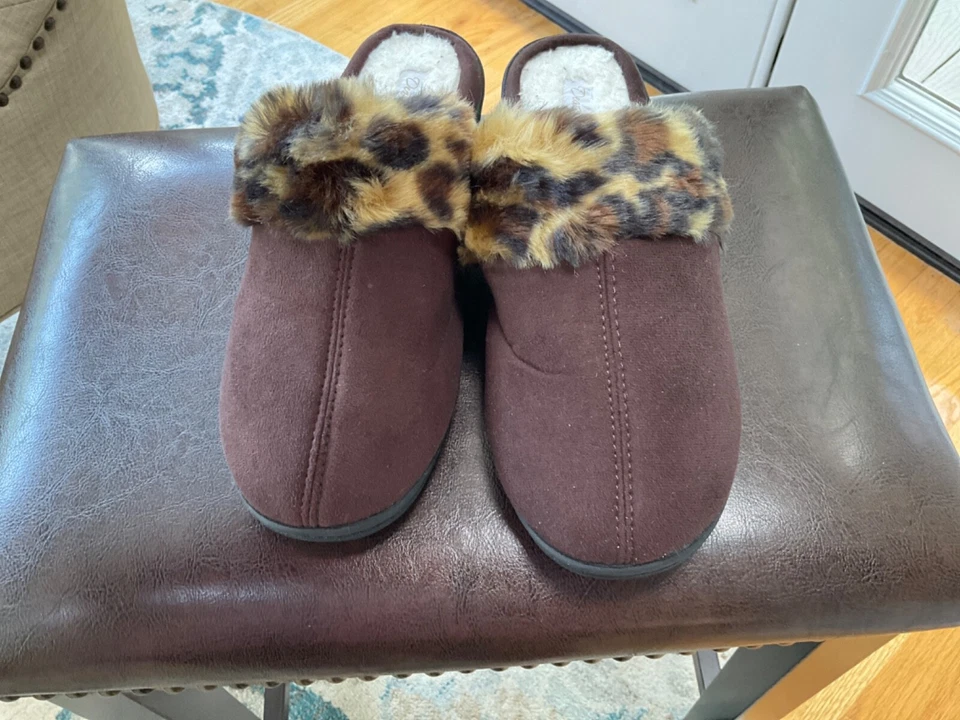 Zapatillas Mujer Dearfoam Talla Grande (9/10) Marrón con Estampado Animal Foto 2 de 4