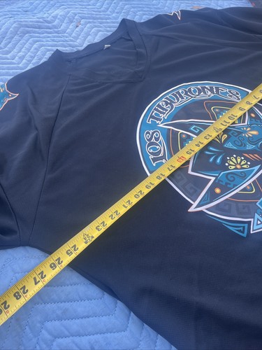 San Jose Sharks Los Tiburones schwarz Hockey NHL Unisex Erwachsene XL Trikot sga - Bild 7 von 18