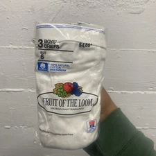 Vintage Fruit Of The Loom Blue Stripes Briefs Boys 3 Pack Underwear Size 6 1986