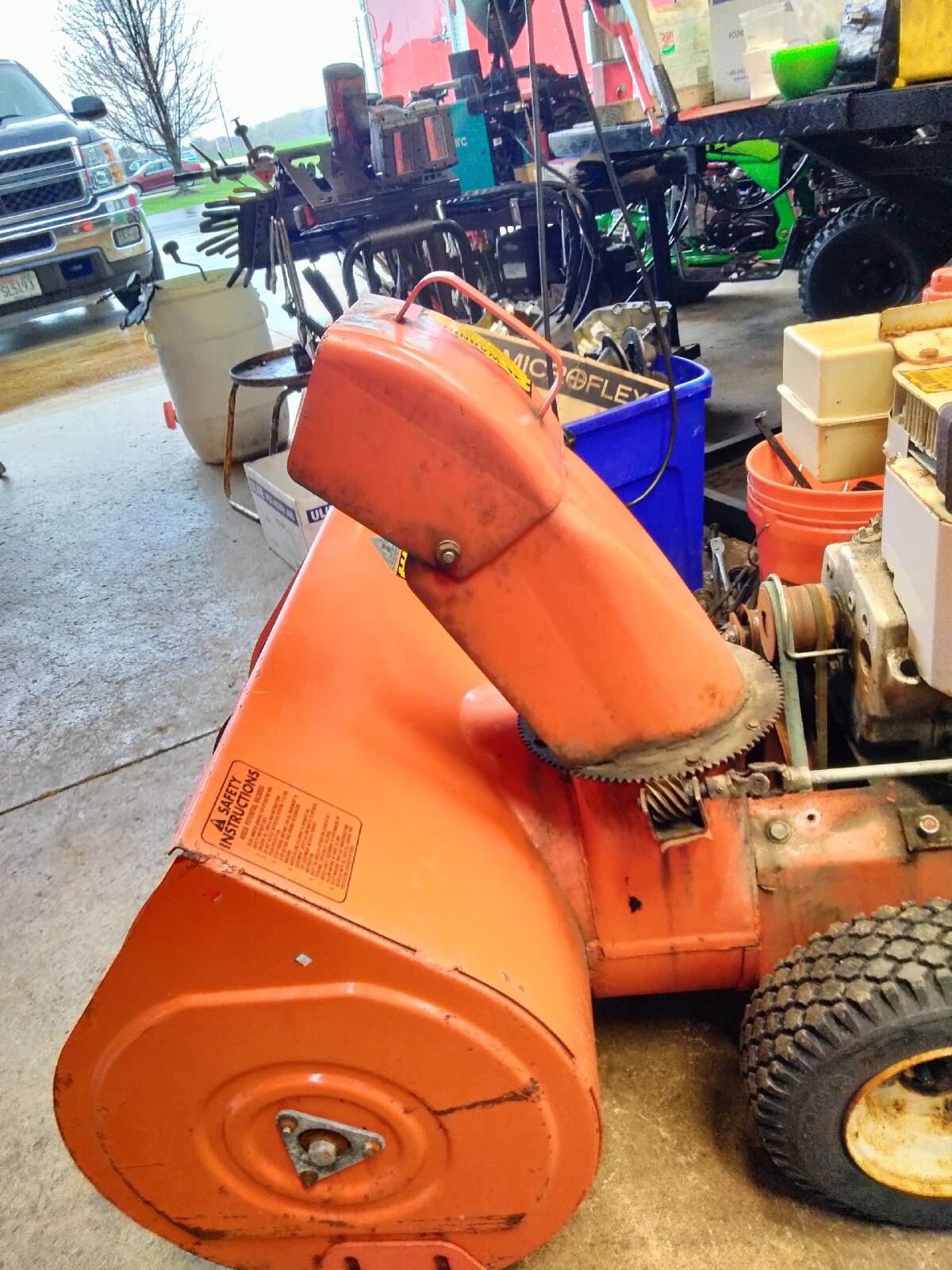 John Deere 826 Ariens ST824 Snowblower 25" Tall Chute Mod Project *NO