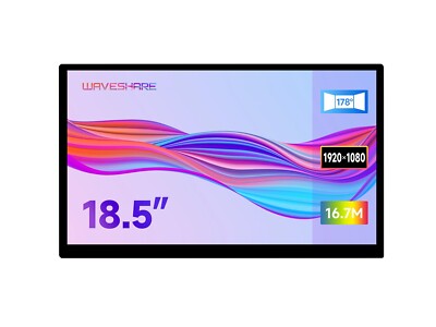Waveshare 18.5inch Capacitive Touch Display, 1920×1080 Full HD for Raspberry Pi